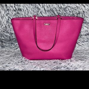 Hot pink Kate Spade Large Tote